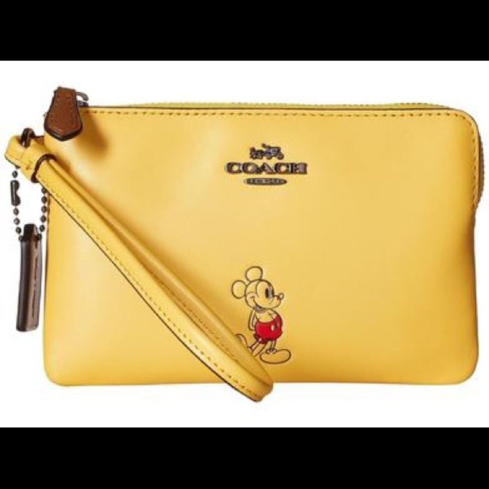 Coach Disney Limited Edition Mickey Mouse Wristlet